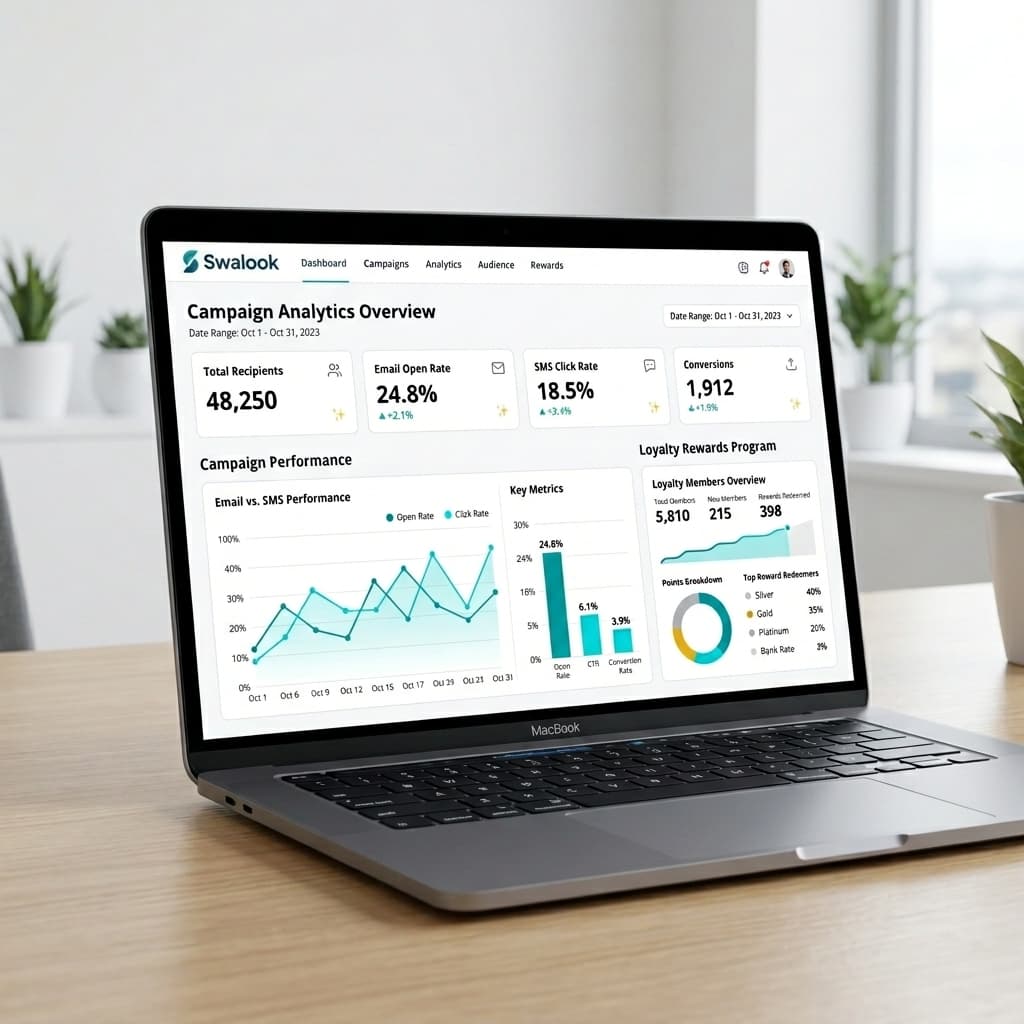 Retention and marketing workflow visual for Swalook
