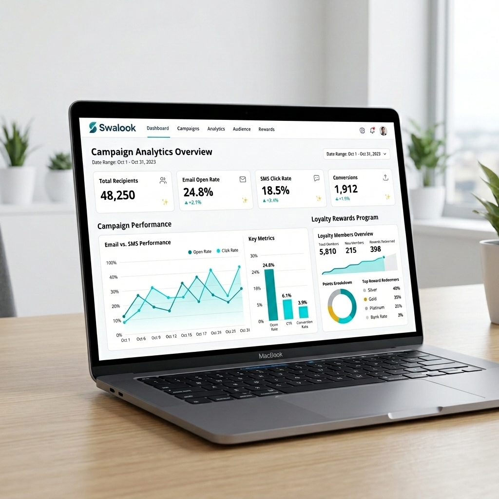 Retention and marketing workflow visual for Swalook